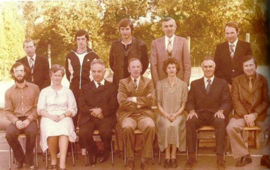 1979-1980 Jules De Gelas met zijn leerkrachten